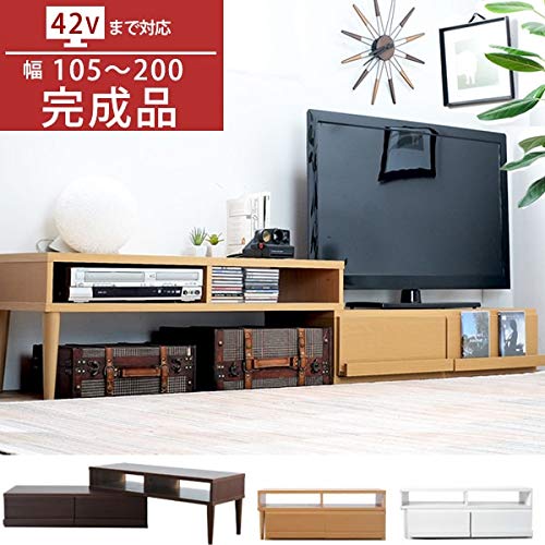 Amazon｜家具の赤や 伸縮式テレビ台 完成品 42型対応 ディスプレイ棚